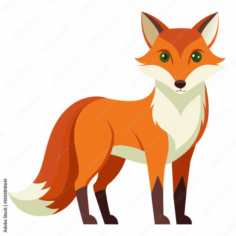 Fototapeta premium red fox isolated on white