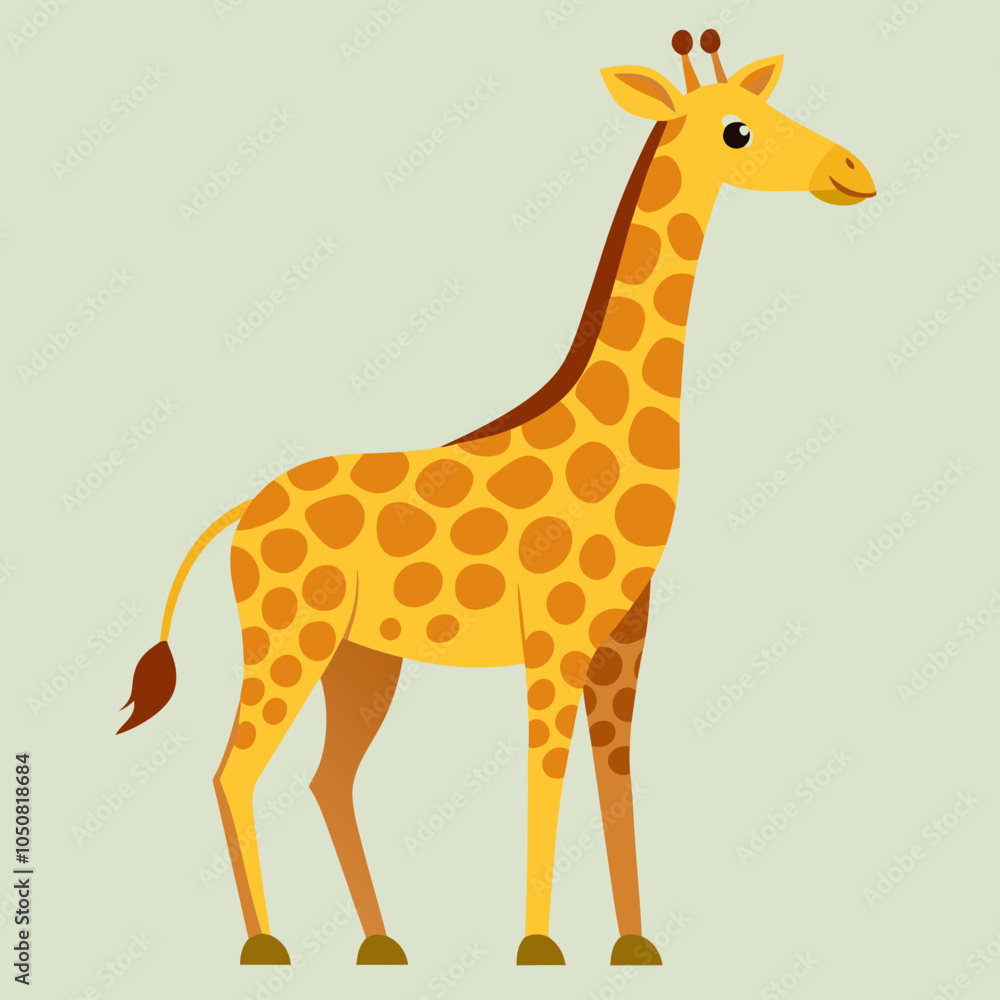 Fototapeta premium giraffe cartoon illustration