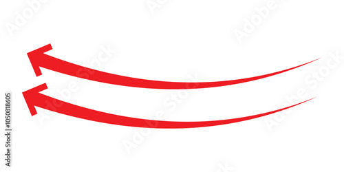 Long arrow icon. long arrow vector. flat style Arrow symbol. arrow on a white background. vector illustration.