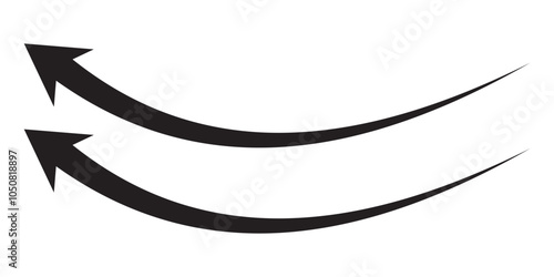 Long arrow icon. long arrow vector. flat style Arrow symbol. arrow on a white background. vector illustration.