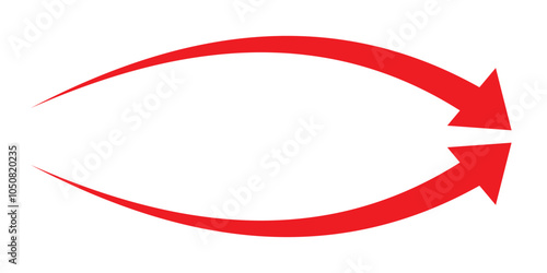 Long arrow icon. long arrow vector. flat style Arrow symbol. arrow on a white background. vector illustration.