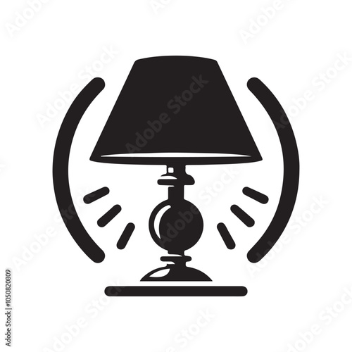 Stylish Lamp Silhouette Vector Illustrations for Modern Design Projects