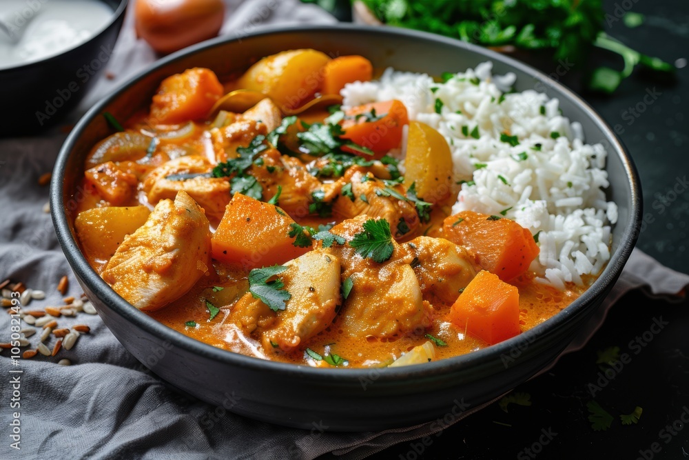 Chicken Curry with Rice - Delicious and Aromatic Recipe Chicken Curry with Rice - Delicious and Aromatic Recipe