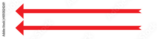 Long arrow icon. long arrow vector. flat style Arrow symbol. arrow on a white background. vector illustration.