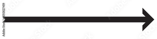 Long arrow icon. long arrow vector. flat style Arrow symbol. arrow on a white background. vector illustration.
