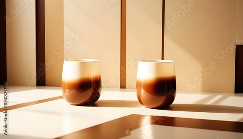 Photo interior modern design room 3d illustration
