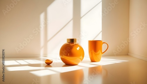 Photo interior modern design room 3d illustration
