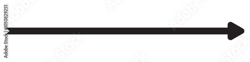 Long arrow icon. long arrow vector. flat style Arrow symbol. arrow on a white background. vector illustration.
