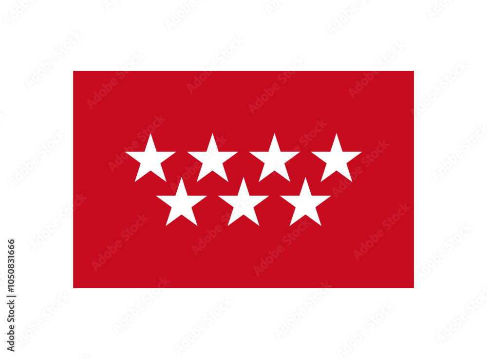 Flag of Madrid province and autonomous community, Spain Flag of Madrid province and autonomous community, Spain