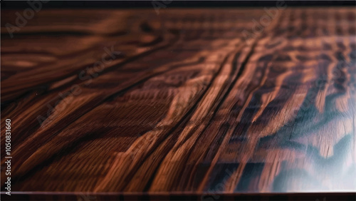 Texture of  walnut board with oil finish. Wood texture. Wooden background. 