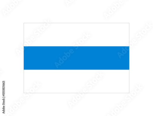 White-blue-white flag icon. Russian anti-war flag. White blue white flag