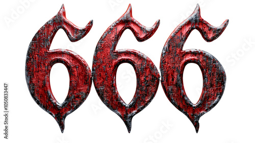 Lucifer's famous number 666, often associated with occultism and Satanism, stands in contrast to God's number 888. The number 666 is depicted with small devil horns in red.