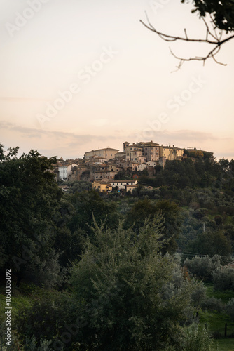 Lugnano in Teverina is one of the most beautiful borgos in Italy. Small towns in Umbria. photo