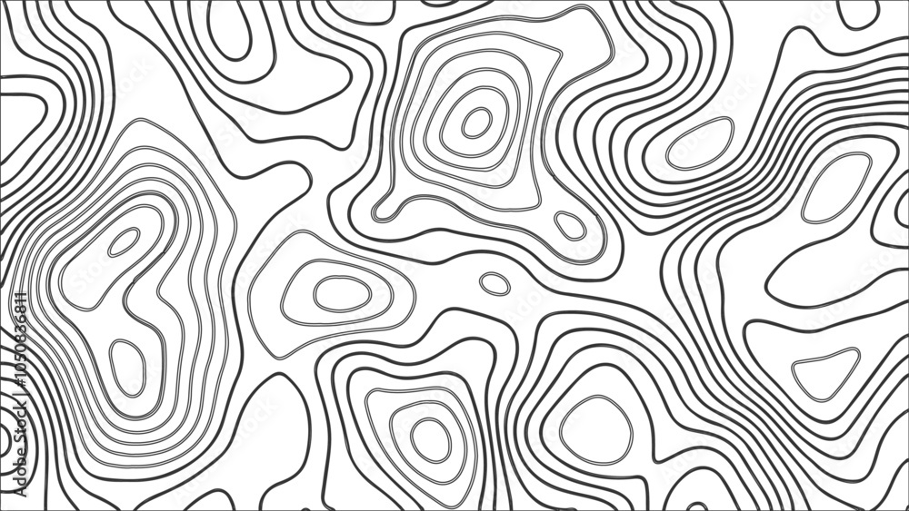 Topography vector background, banner. Imitation of a geographical map, contour lines. Modern design with topographic wavy pattern design.paper texture Imitation of a geographical map shades Topography vector background, banner. Imitation of a geographical map, contour lines. Modern design with topographic wavy pattern design.paper texture Imitation of a geographical map shades