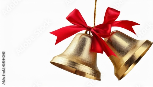 christmas bells isolated on white