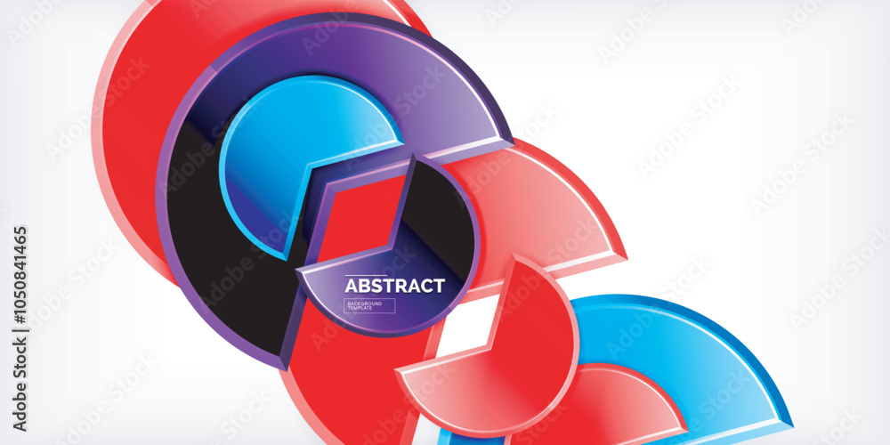 Glass reflective geometric round shapes background. Vector Illustration For Wallpaper, Banner, Background, Card, Book Illustration, landing page Glass reflective geometric round shapes background. Vector Illustration For Wallpaper, Banner, Background, Card, Book Illustration, landing page