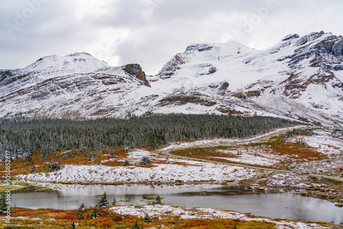 Icefields Parkway in Jasper National Park, Alberta, Canada photo