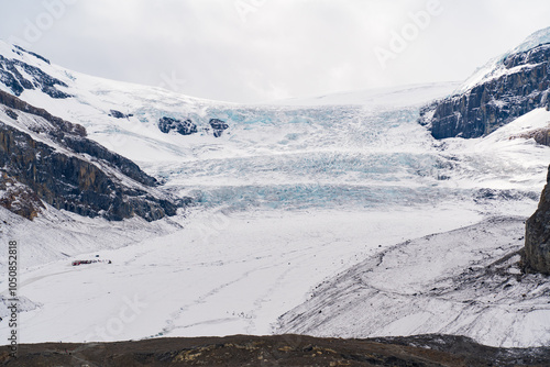 Athabasca Glacier in Jasper National Park, Alberta, Canada photo