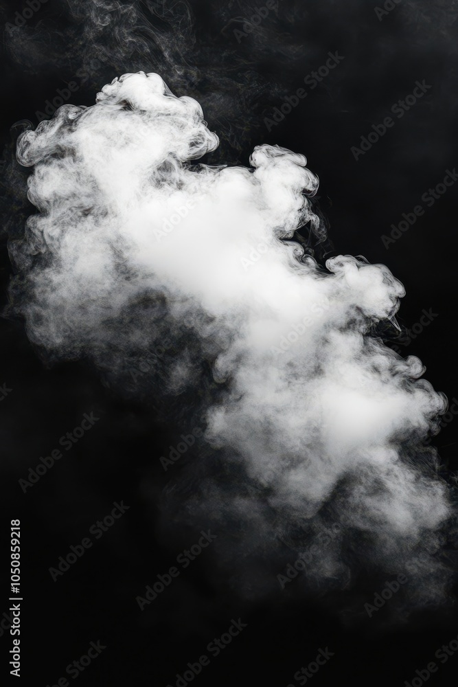 White Smoke in Dark Atmosphere White Smoke in Dark Atmosphere