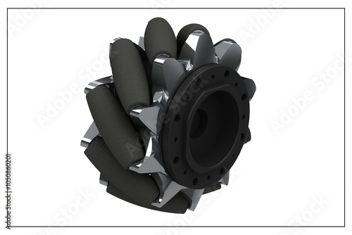 Advanced Mecanum Wheel Design for Precision Robotic Mobility. photo