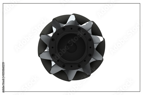 Advanced Mecanum Wheel Design for Precision Robotic Mobility. photo