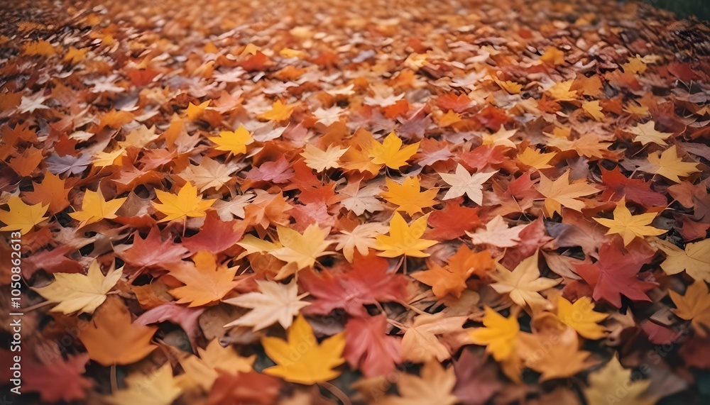 Colorful autumn leaves falling gently to the ground, showcasing vibrant reds, oranges, and yellows against a soft, blurred background of trees, capturing the essence of fall. Colorful autumn leaves falling gently to the ground, showcasing vibrant reds, oranges, and yellows against a soft, blurred background of trees, capturing the essence of fall.