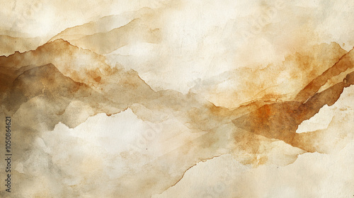 Wallpaper Mural Wrinkled vintage paper texture with sepia tones. Torontodigital.ca