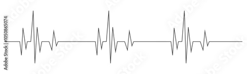 Heart beat cardio rhythm line. ECG EKG electrocardiogram medicine test. Heartbeat pulse. Diagram, monitor curve graph