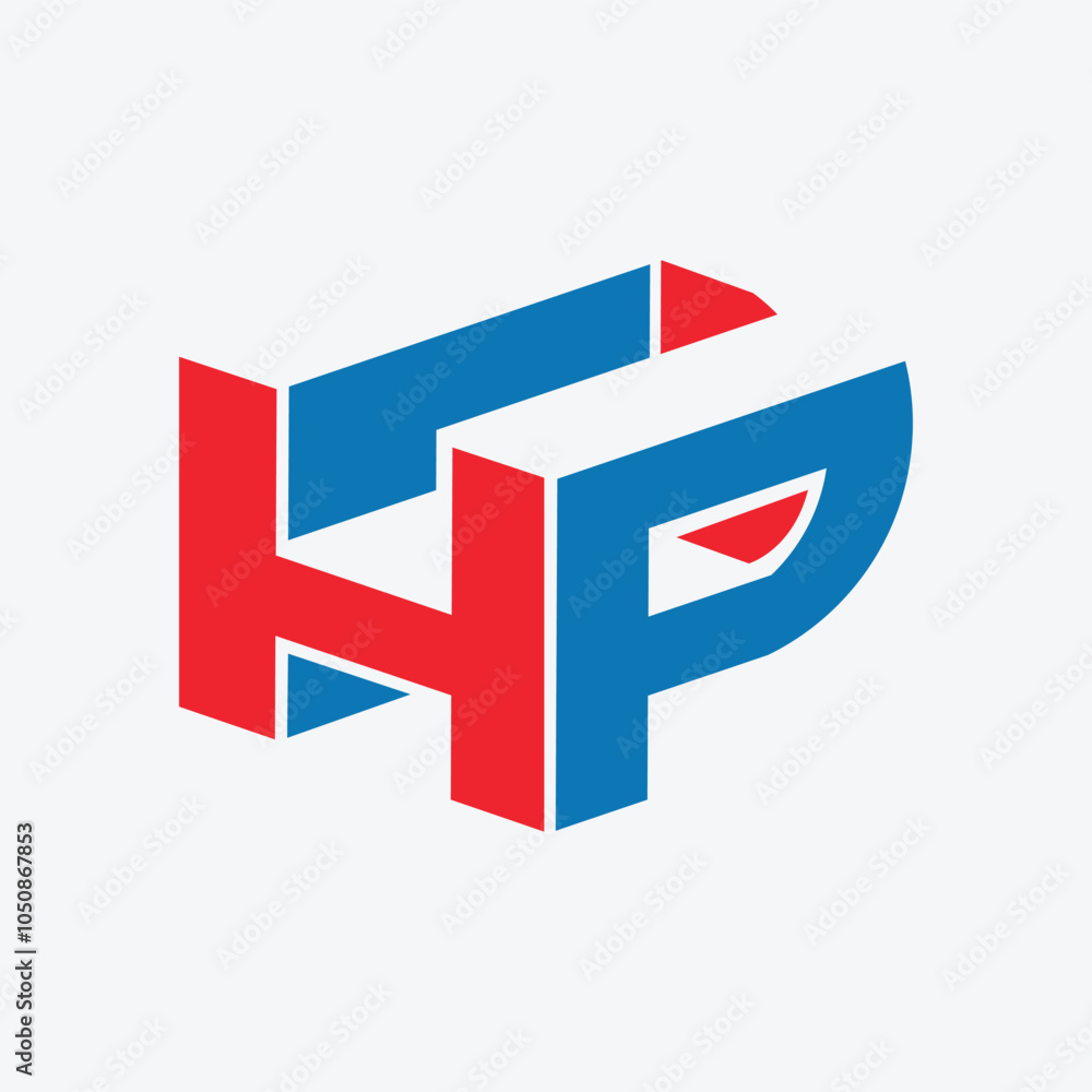 letter HP logo design vector template design for brand. letter HP logo design vector template design for brand.