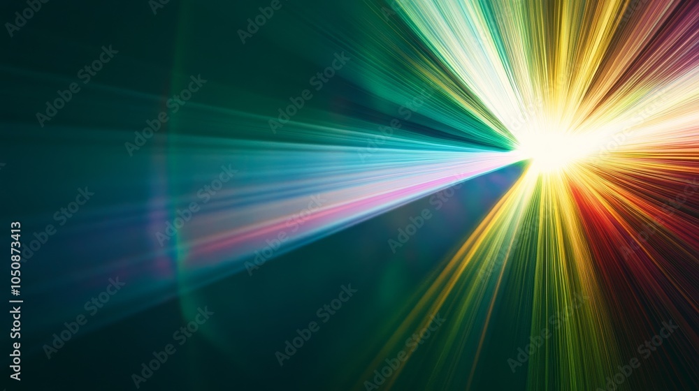 A spectrum of light beams converging into a single ray, Signifying the clarity and unity achieved through diverse perspectives, photography style A spectrum of light beams converging into a single ray, Signifying the clarity and unity achieved through diverse perspectives, photography style