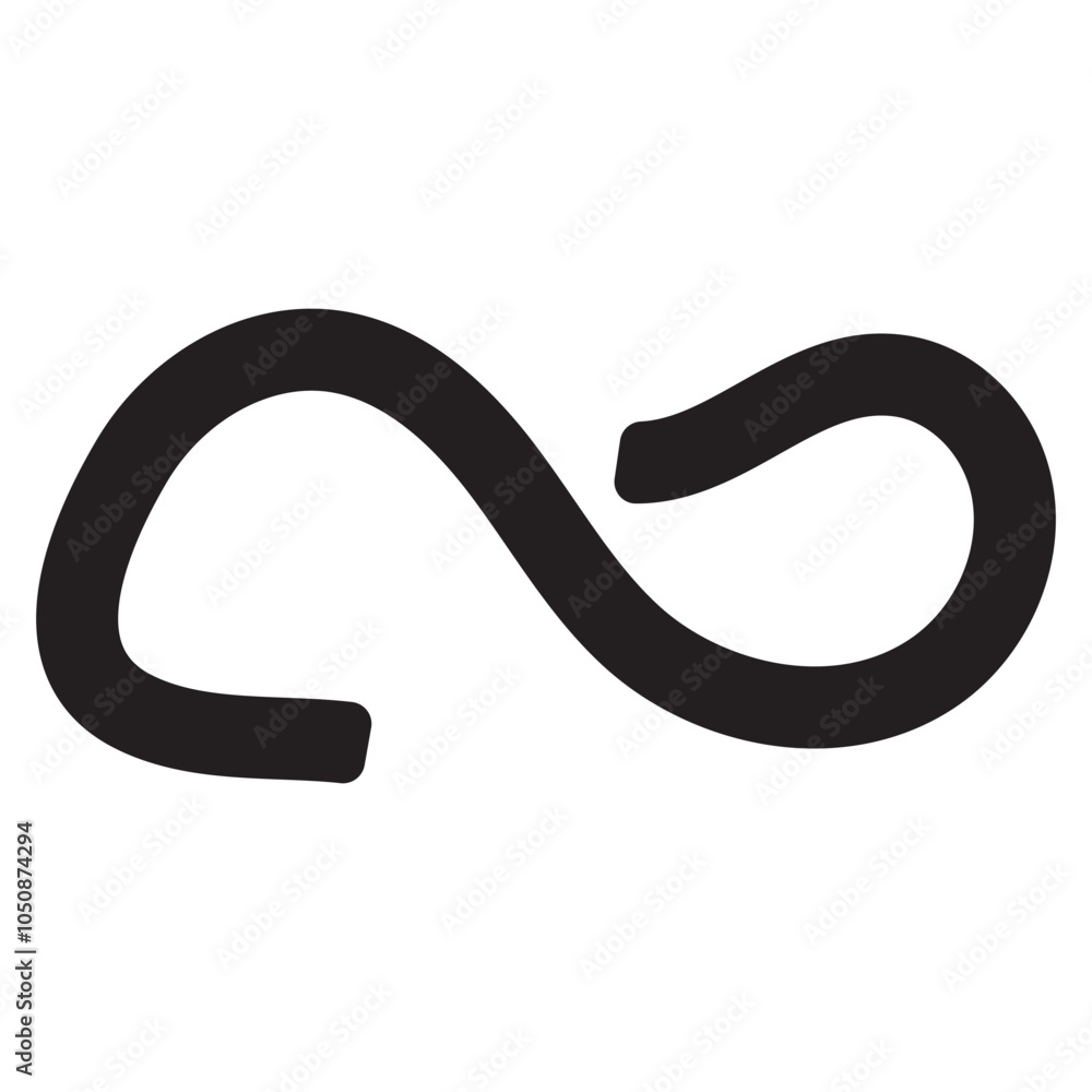 hand drawn Infinity symbol icon. vector illustration. hand drawn Infinity symbol icon. vector illustration.