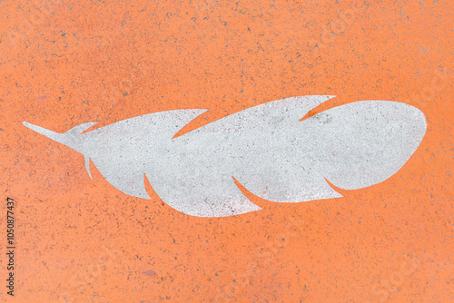 Closeup view of part of an indigenous themed crosswalk.