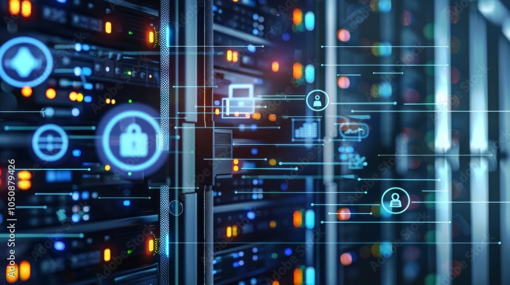 Obraz premium mainframe computer server