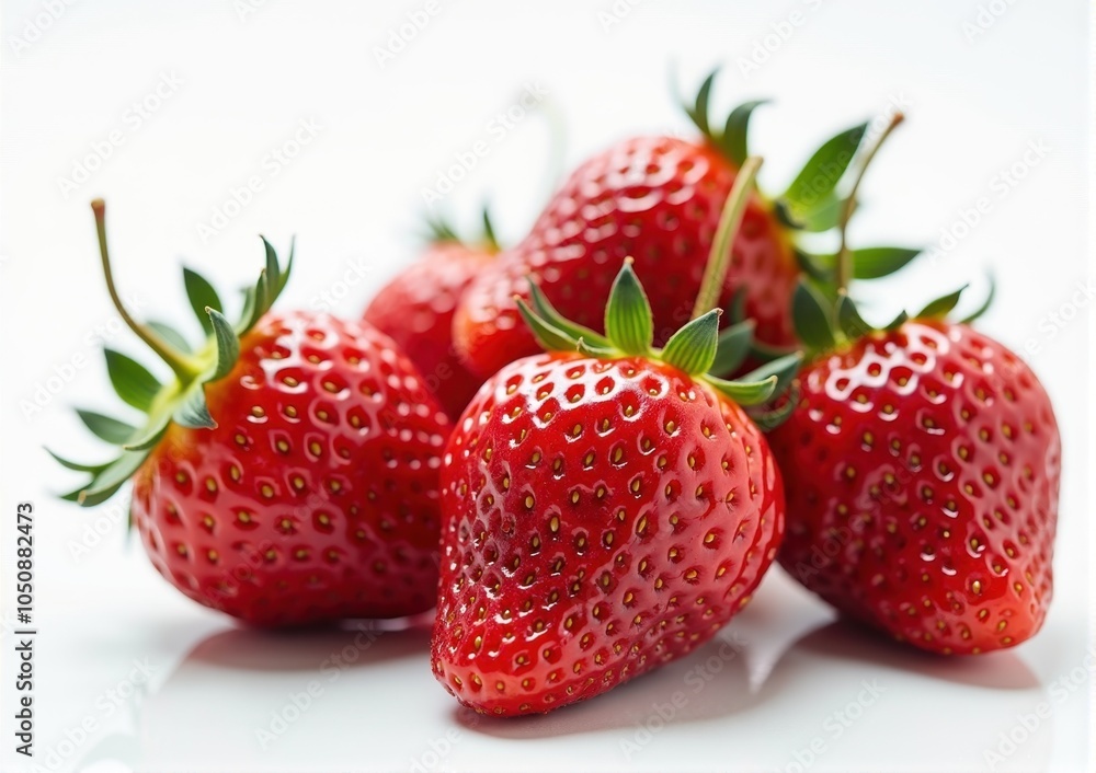 Strawberries on a white background. Shallow dof. Strawberries on a white background. Shallow dof.