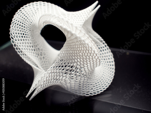 Fototapeta Naklejka Na Ścianę i Meble -  abstract multidimensional 3d shape, 3d printing