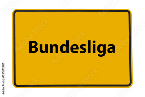 Schild Bundesliga freigestellt photo