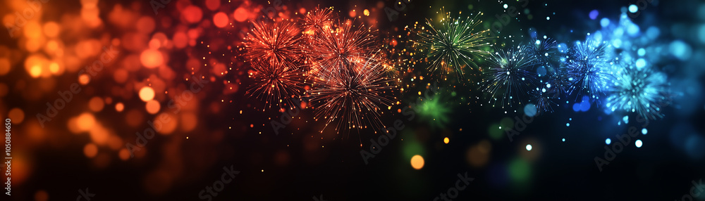 Fototapeta premium Shimmering Magic: Festive Night in Lights