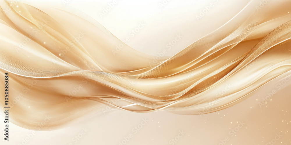 Elegant Golden Waves: A Tranquil Abstract Background for Digital Projects Elegant Golden Waves: A Tranquil Abstract Background for Digital Projects