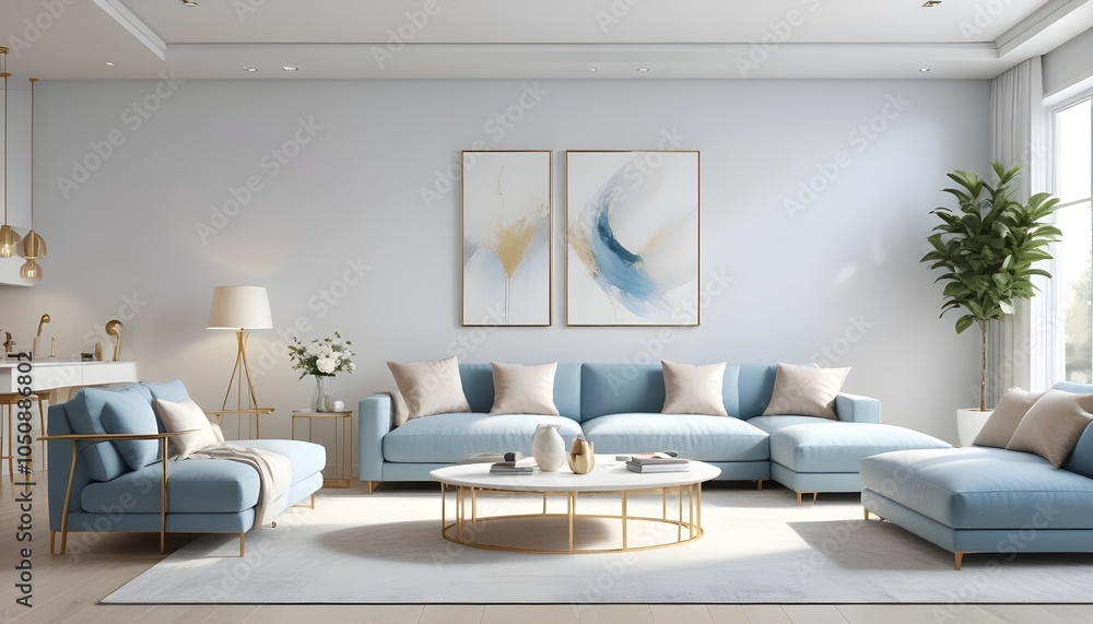 Photo interior modern design room 3d illustration Photo interior modern design room 3d illustration