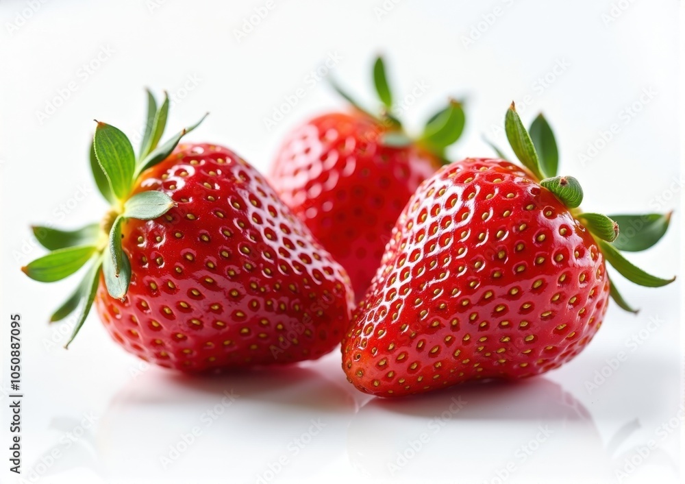 Strawberries on a white background. Shallow dof. Strawberries on a white background. Shallow dof.