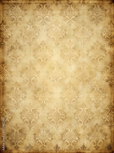 Victorian paper style. Old notebook paper. Old paper. Sepia paper. Frame. A lot of free space for text.  Vintage letter paper. Background