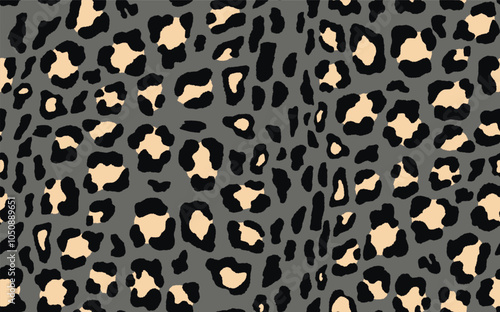 Abstract modern leopard seamless pattern. Animals trendy background. Color decorative vector stock illustration for print, card, postcard, fabric, textile. Modern ornament of stylized skin