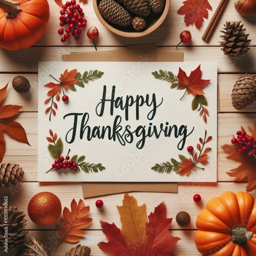 Happy Thanksgiving Day, celebration illustration background, social media post, thanksgiving greeting autumn concept
