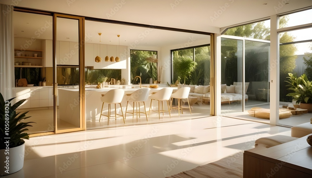 Photo interior modern design room 3d illustration Photo interior modern design room 3d illustration