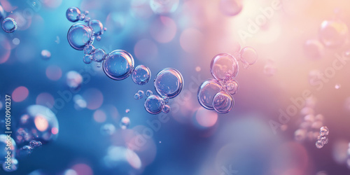 Mesmerizing Bubbles in a Colorful Liquid Landscape