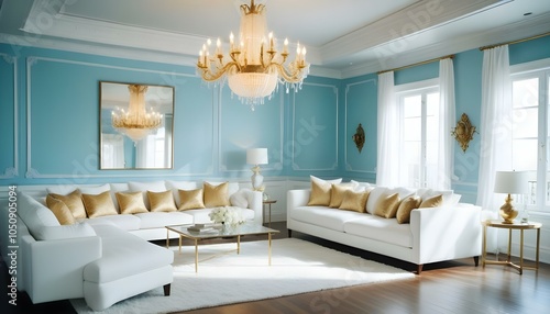 Photo interior modern design room 3d illustration