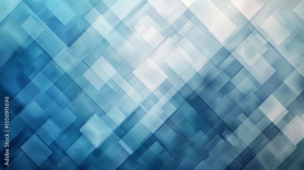 Abstract geometric squares on a gradient blue background, vector Abstract geometric squares on a gradient blue background, vector