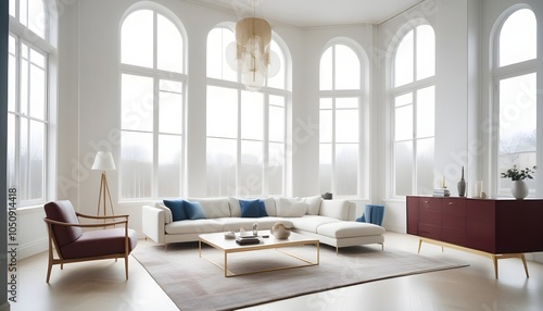 Photo interior modern design room 3d illustration