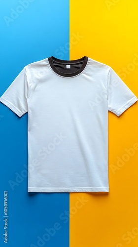 Wallpaper Mural Minimalist T-Shirt on Colorful Background Torontodigital.ca