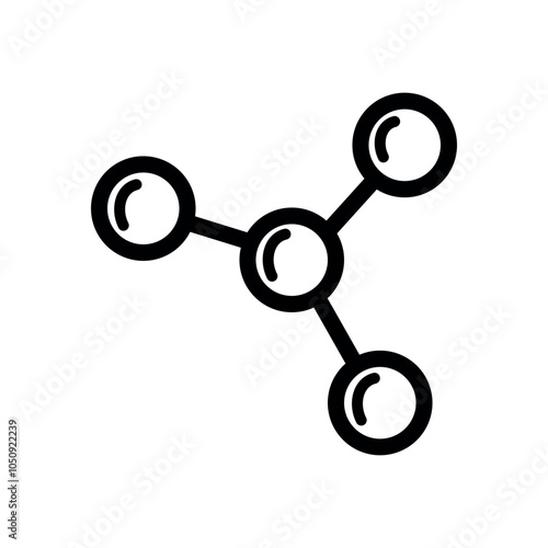 Molekul, chemistry line icon design
